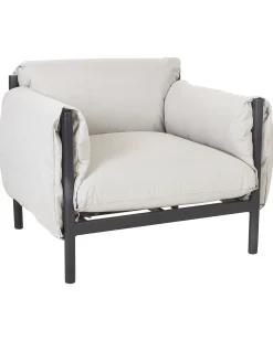 Beliani Puutarhatuoli Alumiini Vaaleanharmaa Hot