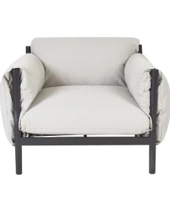 Beliani Puutarhatuoli Alumiini Vaaleanharmaa Hot