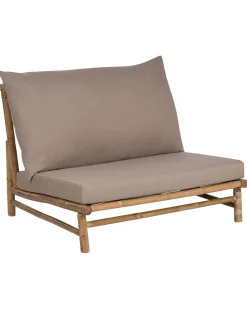 Beliani Puutarhatuoli Bambu Vaalea Puu/Ruskeanharmaa 2 Kpl Todi Sale