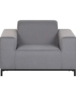 Beliani Puutarhatuoli Harmaa/Musta 2 Kpl Rovigo Cheap