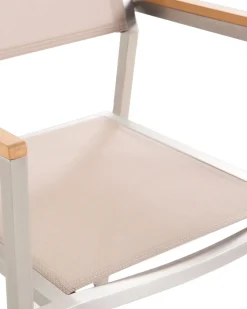 Beliani Puutarhatuoli Kangas Beige 2 Kpl Grosseto Clearance