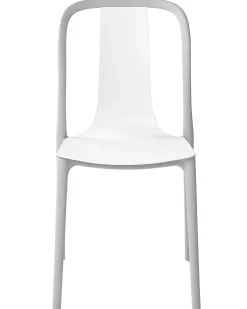 Beliani Puutarhatuoli Muovi Valkoinen/Harmaa 4 Kpl Spezia Online