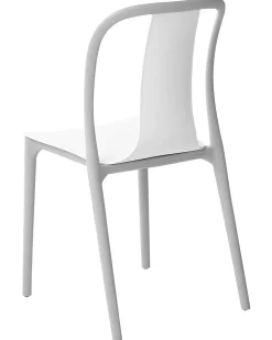 Beliani Puutarhatuoli Muovi Valkoinen/Harmaa 4 Kpl Spezia Online