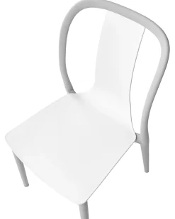 Beliani Puutarhatuoli Muovi Valkoinen/Harmaa 4 Kpl Spezia Online