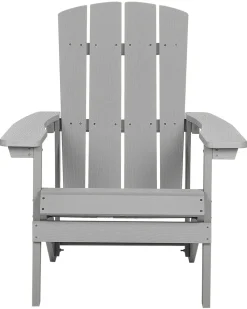 Beliani Puutarhatuoli Rahilla Vaaleanharmaa Adirondack Sale