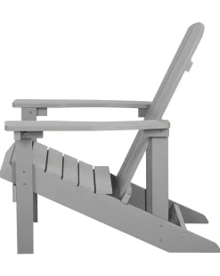 Beliani Puutarhatuoli Rahilla Vaaleanharmaa Adirondack Sale