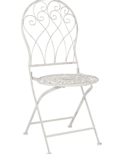 Beliani Puutarhatuoli Rauta Luonnonvalkoinen 2 Kpl Stiffe Discount