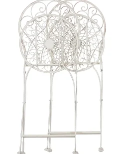 Beliani Puutarhatuoli Rauta Luonnonvalkoinen 2 Kpl Stiffe Discount