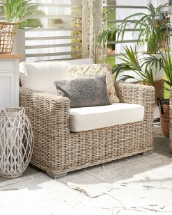 Beliani Puutarhatuoli Rottinki Luonnonvari Ardea Best Sale