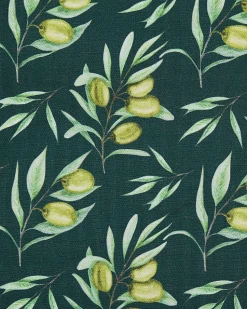 Beliani Puutarhatuoli Tumma Akasiapuu Vaihtokangas 2 Kpl Luonnonvalkoinen/Oliivikuvio 2 Kpl Cine Cheap