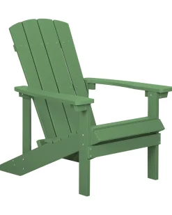 Beliani Puutarhatuoli Vihrea Adirondack Cheap
