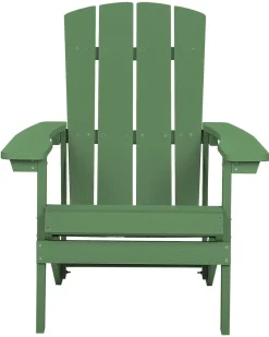 Beliani Puutarhatuoli Vihrea Adirondack Cheap