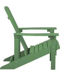 Beliani Puutarhatuoli Vihrea Adirondack Cheap