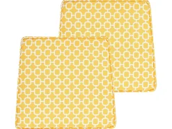 Beliani Puutarhatuolin Pehmuste Keltainen 37 X 34 Cm 2 Kpl Terni Sale