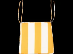 Beliani Puutarhatuolin Pehmuste Keltainen/Valkoinen 37 X 34 Cm 2 Kpl Terni Sale