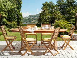 Beliani Puutarhatuolin Pehmuste Keltainen/Valkoinen 6 Kpl Tolve Best Sale