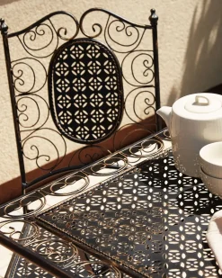 Beliani Puutarhatuolit 2Kpl Metallinen Musta Bormio Store