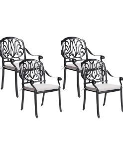 Beliani Puutarhatuolit 4Kpl Musta Ancona Flash Sale