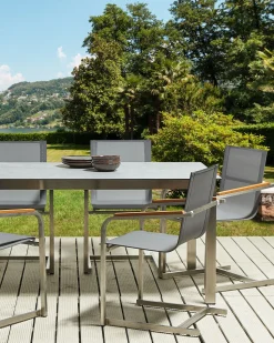 Beliani Puutarhatuolit 2Kpl Setti Harmaa Cosoleto New