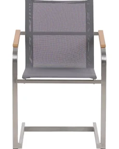 Beliani Puutarhatuolit 2Kpl Setti Harmaa Cosoleto New