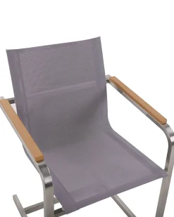 Beliani Puutarhatuolit 2Kpl Setti Harmaa Cosoleto New