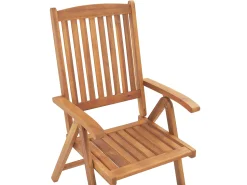 Beliani Puutarhatuolit 2Kpl Setti Ruskeanharmailla Pehmusteilla Java Best