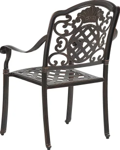 Beliani Puutarhatuolit Tummanruskeat, Alumiinia, 4Kpl Setti Salento Online