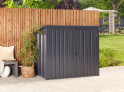 Beliani Puutarhavaja Teras Grafiitinharmaa 158 X 134 Cm Moena Outlet