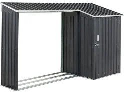 Beliani Puutarhavaja Teras Grafiitinharmaa 270 X 158 Cm Aosta Best Sale