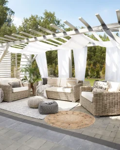 Beliani Puuvillainen Beige/Musta Tyynysetti 2 Kpl 45 X 45 Cm Thondi New