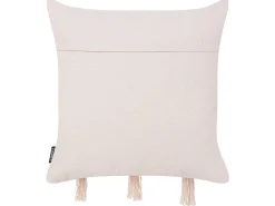 Beliani Puuvillainen Beige/Musta Tyynysetti 2 Kpl 45 X 45 Cm Thondi New