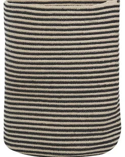 Beliani Puuvillakori Beige/Musta 41 Cm Yerkoy Clearance