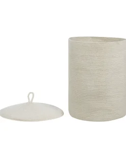 Beliani Puuvillakori Luonnonvalkoinen 44 Cm Silopi Discount