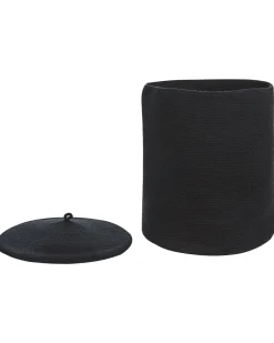 Beliani Puuvillakori Musta 44 Cm Silopi Clearance