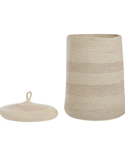 Beliani Puuvillakori Vaalea Beige 44 Cm Silopi Discount