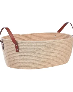 Beliani Puuvillakori Vaalea Beige 2 Kpl Gissar Clearance