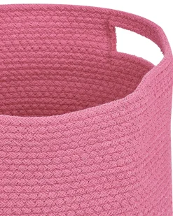 Beliani Puuvillakori Vaaleanpunainen 30 Cm 2 Kpl Chiniot Sale