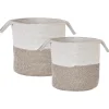 Beliani Puuvillakori Valkoinen/Beige 2 Kpl Pazha Online