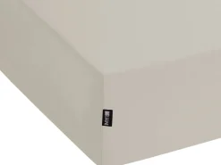 Beliani Puuvillalakana Muotoonommeltu Ruskeanharmaa 90 X 200 Cm Janbu Flash Sale