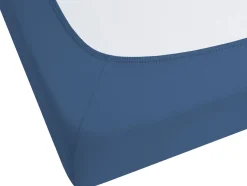 Beliani Puuvillalakana Muotoonommeltu Laivastonsininen 200 X 200 Cm Janbu Shop