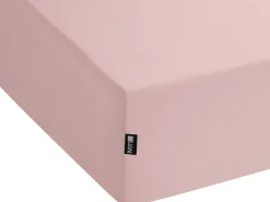 Beliani Puuvillalakana Muotoonommeltu Vaaleanpunainen 90 X 200 Cm Hofuf Clearance