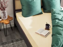 Beliani Puuvillalakana Muotoonommeltu Beige 90 X 200 Cm Janbu Online