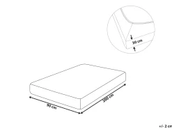 Beliani Puuvillalakana Muotoonommeltu Beige 90 X 200 Cm Janbu Online