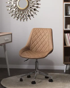 Beliani Pyorea Matto Beige 140 Cm Demre Fashion