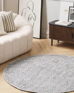 Beliani Pyorea Matto Harmaa 140 Cm Demre Best Sale