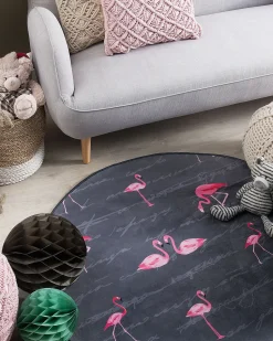 Beliani Pyorea Matto Harmaa 120 Cm Kerte Fashion