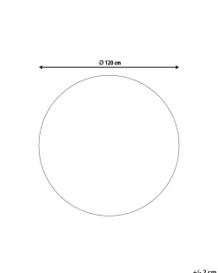 Beliani Pyorea Matto Harmaa 120 Cm Kerte Fashion