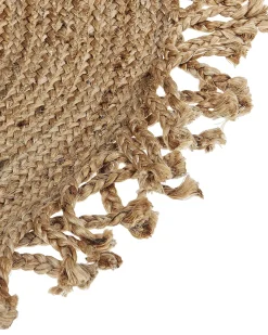 Beliani Pyorea Matto Juutti Beige 120 Cm Zonguldak Clearance