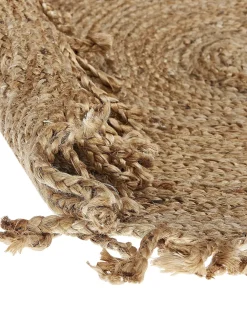 Beliani Pyorea Matto Juutti Beige 120 Cm Zonguldak Clearance