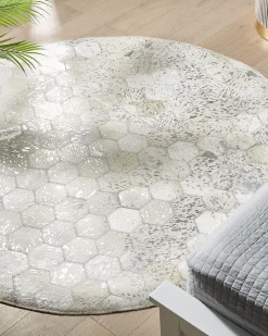 Beliani Pyorea Matto Lehmannahka Hopea 140 Cm Bozkoy Flash Sale